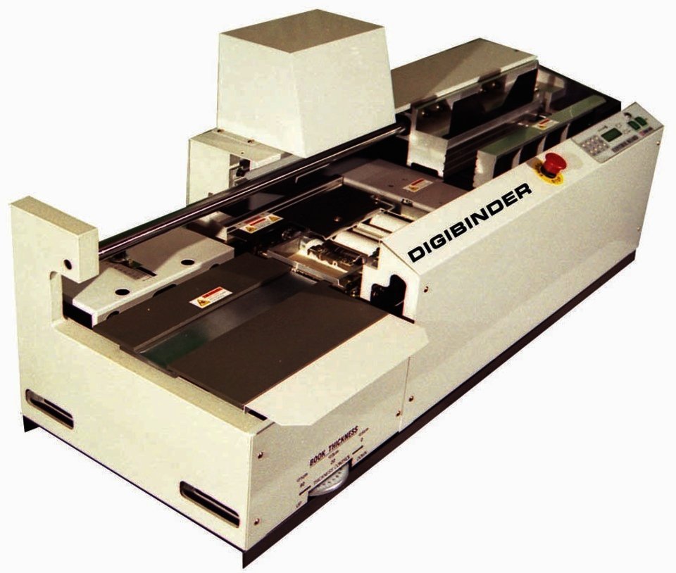 Digibinder perfect binding machine with feed tray