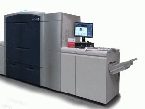 Production press with paper stacker