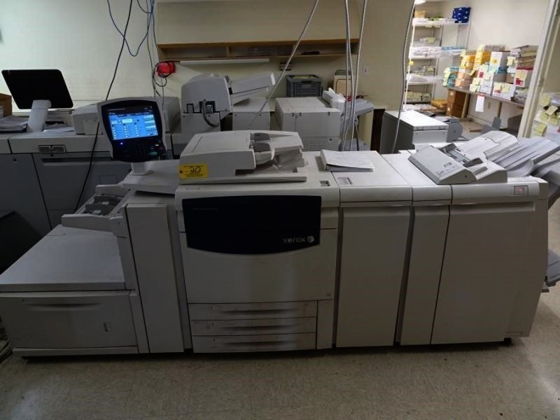 Digital press installed in a print shop