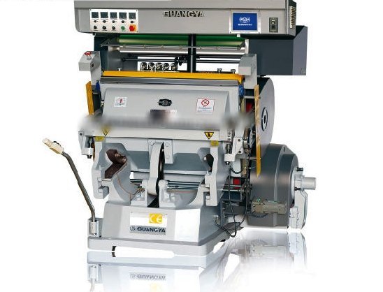 Hot foil stamping and die cutting machine with control box