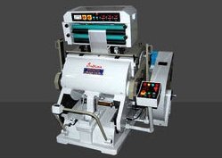 Automatic hot foil stamping machine with control panel