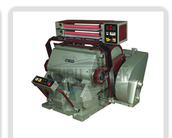 Green platen foiling machine with heated head