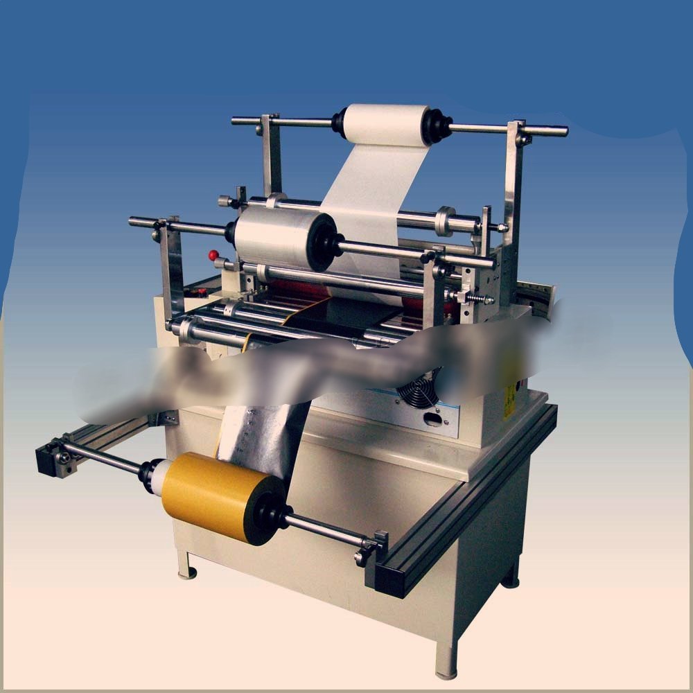Lamination machine with film unwind rolls