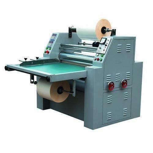 Film lamination machine with feed table and controls