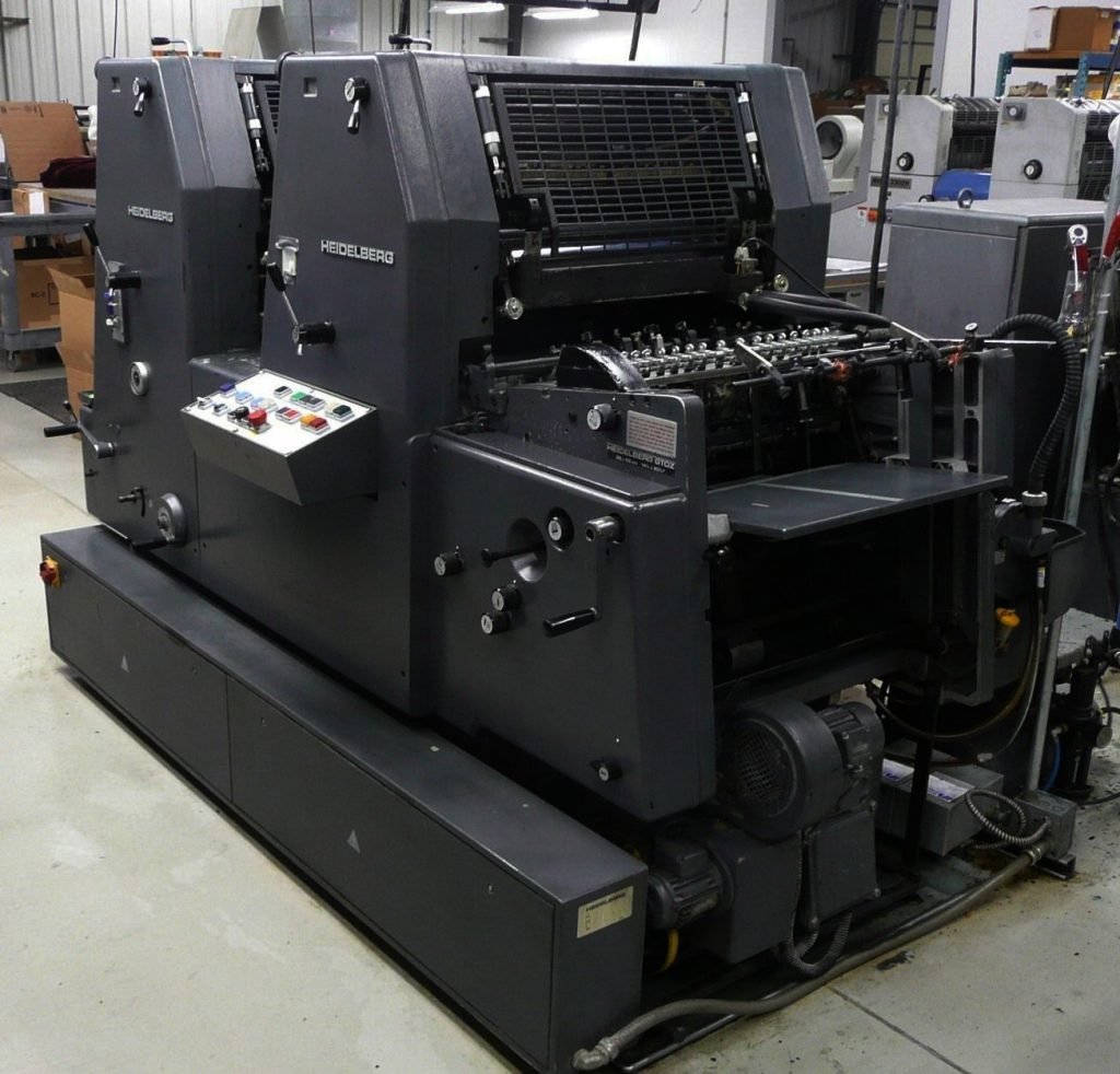 Two-colour offset printing press