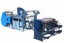 Blue paper bag making machine