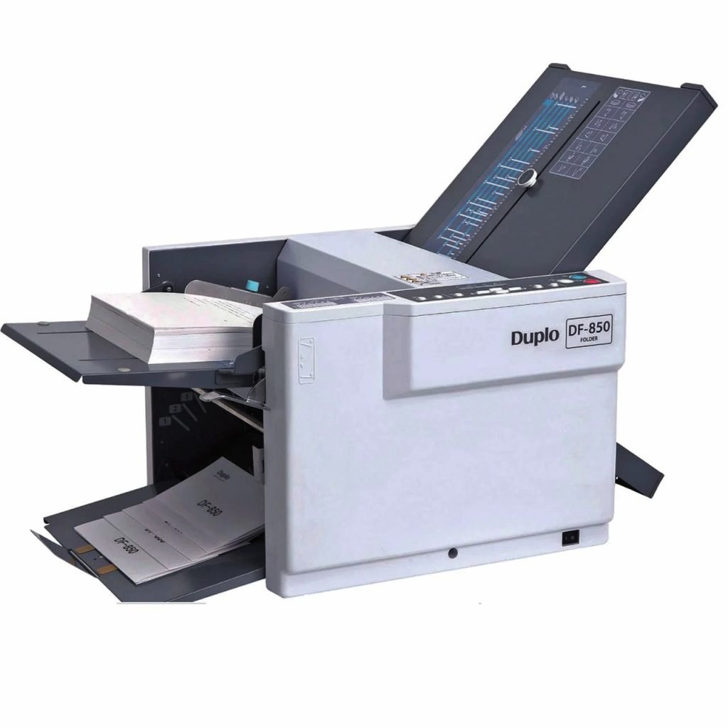 Compact desktop paper folding machine
