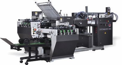 Black buckle folding machine with feeder