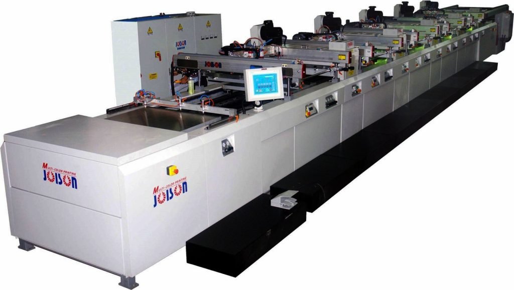 Automatic multi-station screen printing line