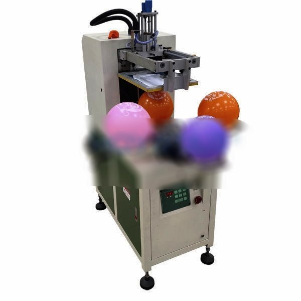 Screen printing machine for balls